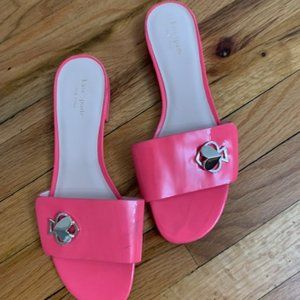 kate spade pink patent leather sandals size 10